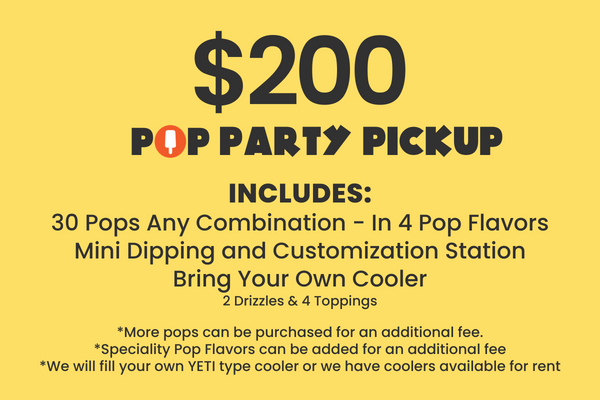 Pop Party Pickup Packages